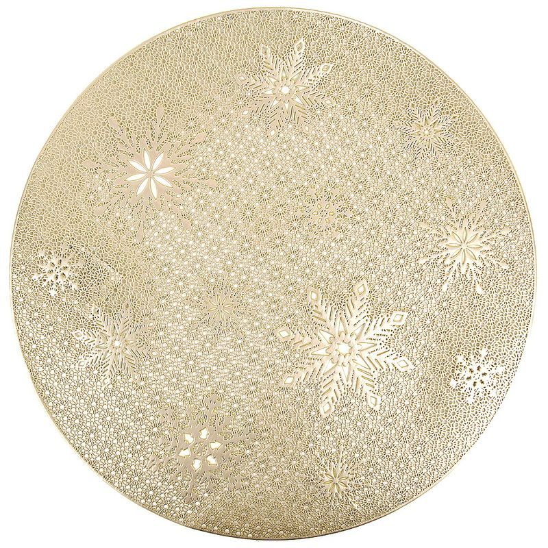 Салфетка сервировочная 9903306-1 "Ajoure" d=38см золото ЕНС
