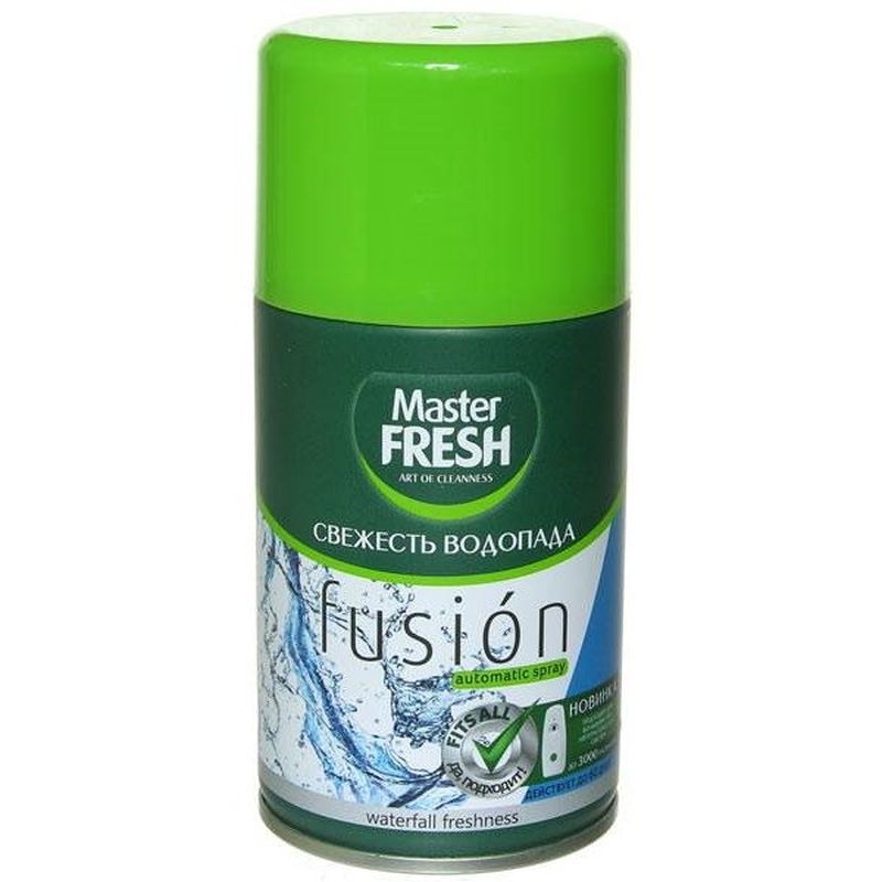 Освежитель воздуха-сменный баллон  Master FRESH "Свежесть водопада" 250мл. 6613 д/авт. спрея (Арвите