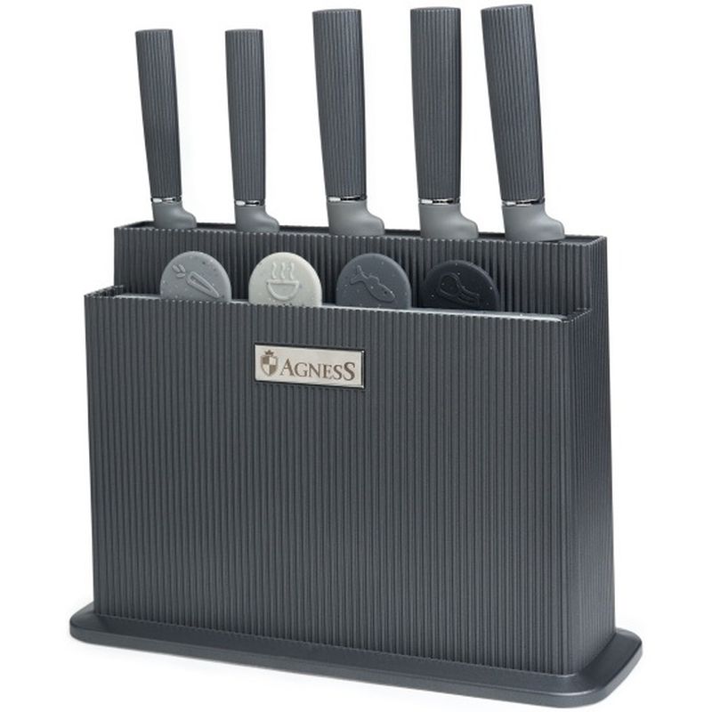 Набор ножей 671-215 10пр. (5 ножей, 4 доски, подставка) ВД