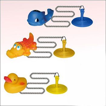 Пробка в ванную резиновая с цепоч.-игрушкой (970056/970057/970058) СКР