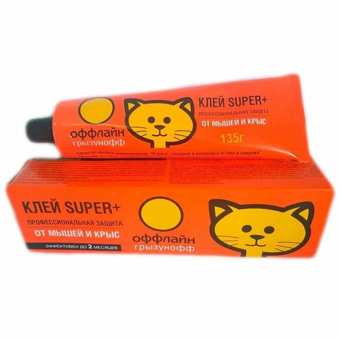 ГРЫЗУНОФФ (супер клей от грызунов и насек.) 135г. GR10380011/GR10380012 (Х) ГРЫЗУНОФФ (супер клей от грызунов и насек.) 135г. GR10380011/GR10380012 (Х)