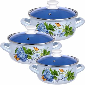 Набор "Гортензия-ЭКСТРА" (3к. ст/крышк.) Керчь