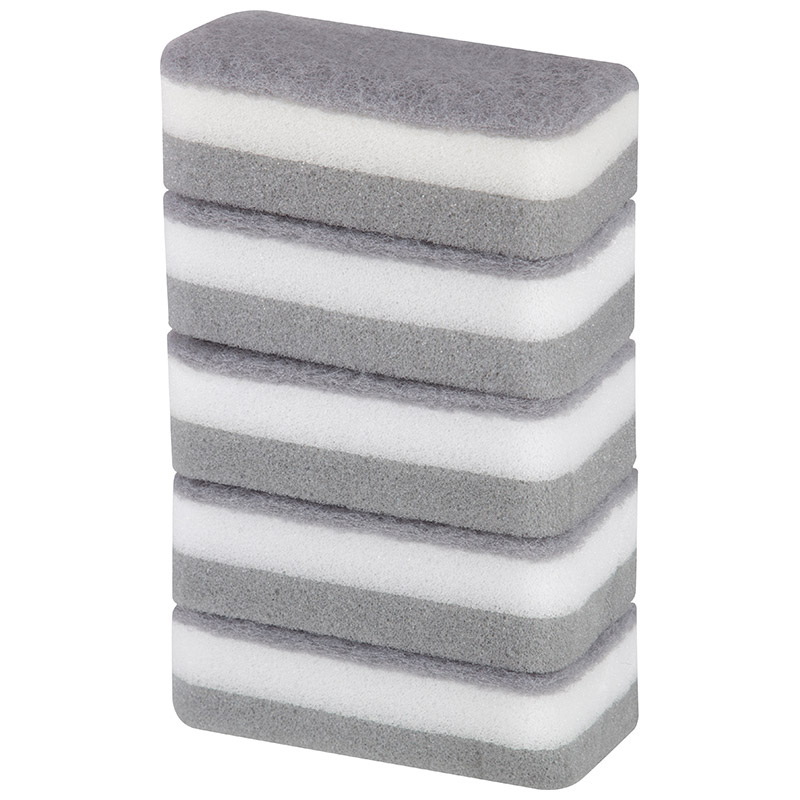 Губка д/посуды KS-03 107560 (5 шт.) 3-х слойная (11*7*3,5 см) СКР