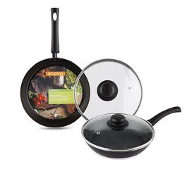 Сковорода К-У а/пр. RС-010 d260мм. ст/крышк. CONSUL