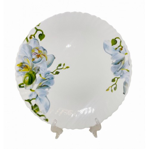Тарелка обеденная MFK21060 "Голубая орхидея"d=24см, (36шт./кор.)