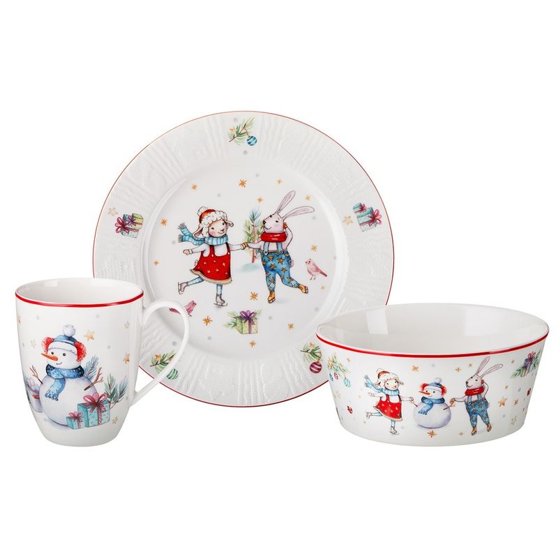 Набор посуды 425-310 "Winter Story"  (3 пр.: салатник, тарелка, кружка.)