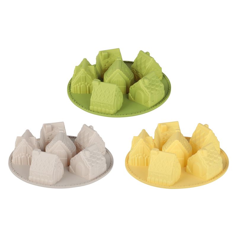 Форма д/выпечки силикон. 856-186 "Домики" (6 ячеек) 26*6см. VETTA Форма д/выпечки силикон. 856-186 "Домики" (6 ячеек) 26*6см. VETTA