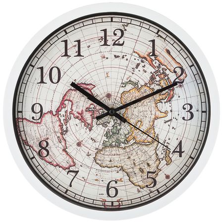 Часы настенные 220-378 "WORLD MAP" (d=31см) ВД