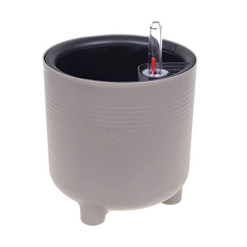 Кашпо ШЭНК  3,6л. d18,0см. КН3241ФС с вставкой и автополивом (Французский серый)