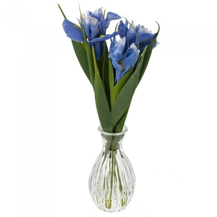 Цветочная композиция 804702 "Ирисы" h=28см. (Р)