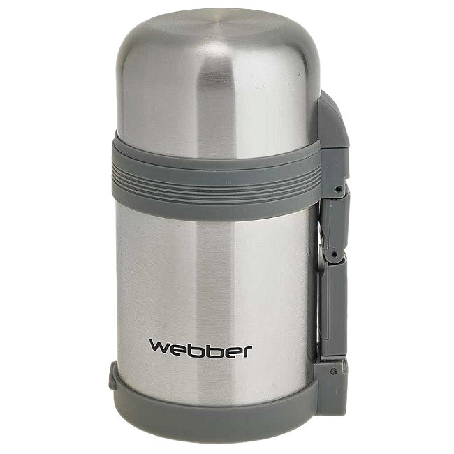 Термос нерж. WEBBER BE-18008Т 0,8л. ш/г, серый