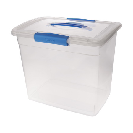 Ящик д/хранения 20,0л. ПЦ2526 "Keeplex Vision" с защелками и ручкой