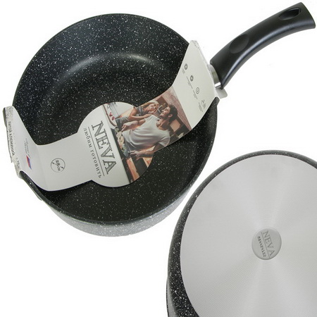 Сковорода С-П d260мм. "Neva Granite" NG026 а/пр. съемн. ручка
