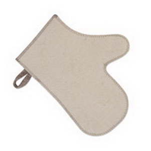 Рукавица банная войлок белый Б43 Е