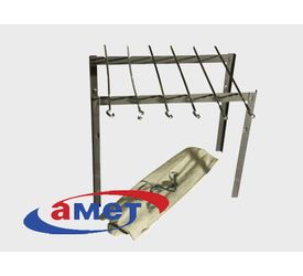 Мангал (мини) +6 шампуров в чехле 1с799 Аша