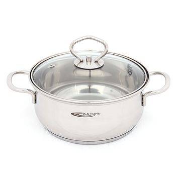 Кастрюля нерж.  5,2л. ЛИРА d24см. КТ-СР-0052 (011979)