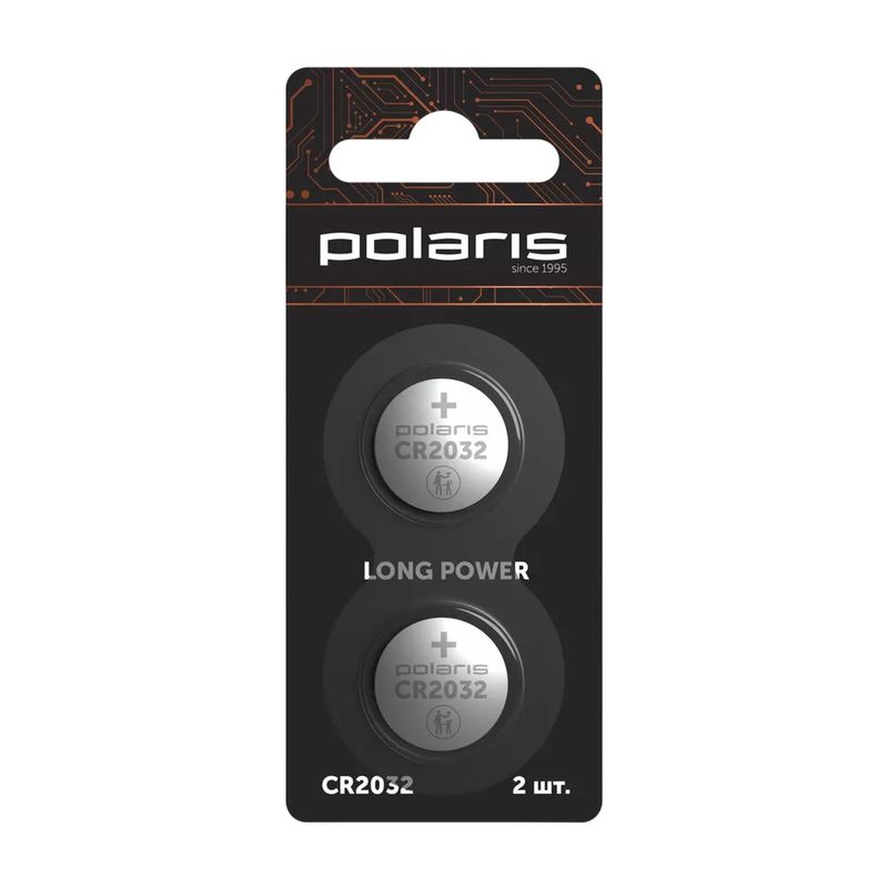 Батарейки POLARIS PB CR2032 OPTIUM литиевые, (2шт/уп)
