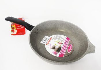 Сковорода Кукмор d240/60мм. смт246а темн.мрамор (а/пр. со съем.руч.)