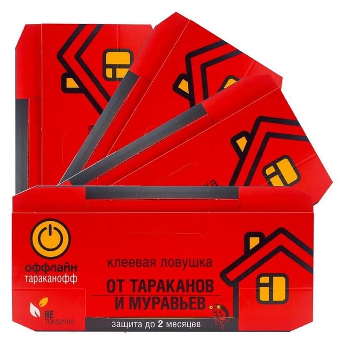 ТАРАКАНОФФ Клеевая ловушка от тараканов и муравьев 1шт. OF05020121 .