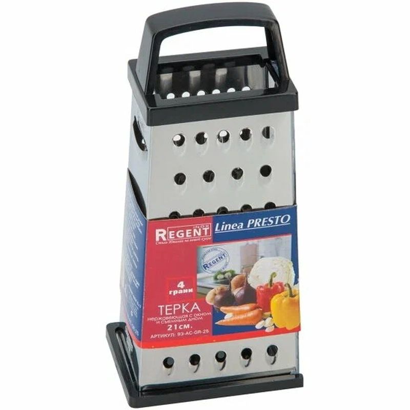 Терка 93-AC-GR-25 (4-х гранная, 21см. с мерным делением, съемным дном) PRESTO
