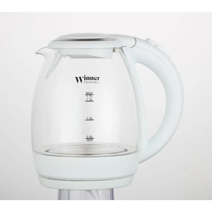 Чайник эл. WR-146 2,2кВт. 1,7л. стекло. диск