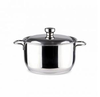 Кастрюля нерж.  2,5л. ТРС-3 1с2343/3с101 прут.руч. метал.крышк. Аша