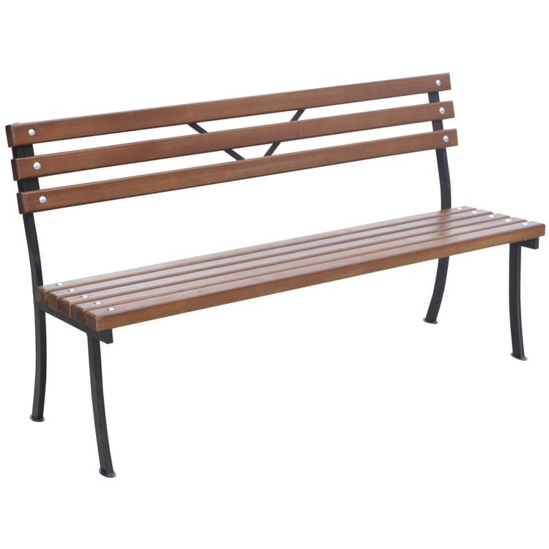 Скамейка садовая "Практика" 1,6м. КА6310 усиленная Вл.