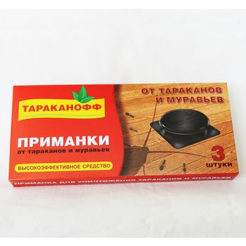 ТАРАКАНОФФ приманка д/тараканов и муравьев (3шт.) OF05020201 .