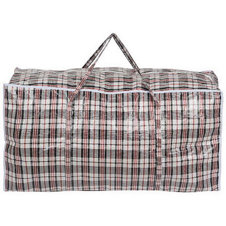 Сумка хозяйственная "Клетка" 008578 (100*50*40см) на молнии Скр.