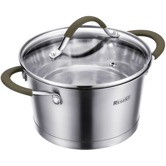 Кастрюля 67-1216 1,6л. OLIVA (нерж. ст/кр.)