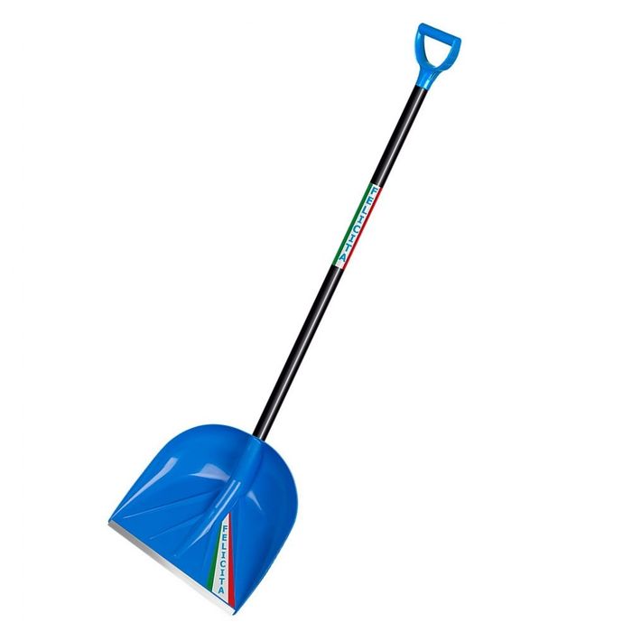 Лопата д/снега пл. "Феличита" 1022-Ч (41*39см.)с дер. черенком ЦИ