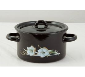 Кастрюля эмал.  3,0/2,9л. 1с16с (1с16с/1)с\д Чер.