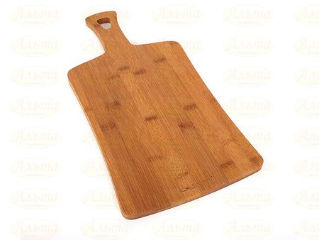 Доска разд. 400*200*12мм. №2 КТ-ДР-101 с ручкой (бамбук)