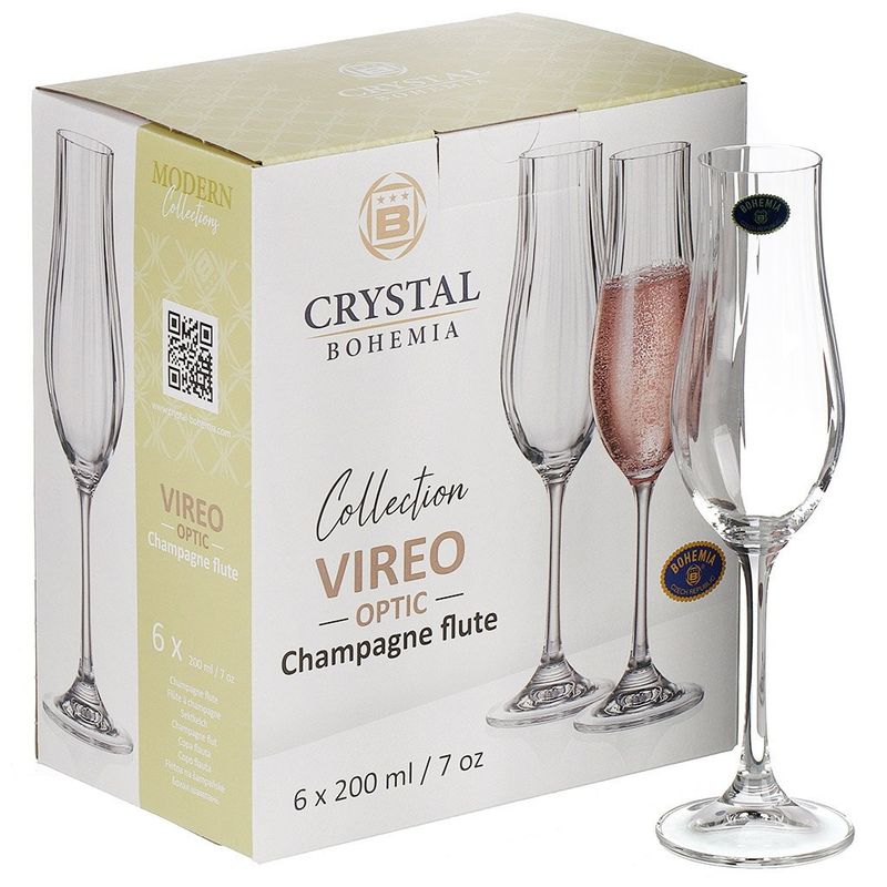 Набор фужеров VIREO OPTIC 0614 (200мл.)(6шт.) д/шампанского