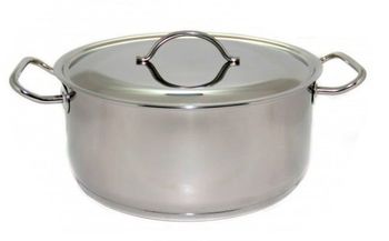 Кастрюля нерж.  9л. (цельнотянутая) 1с2375 Аша