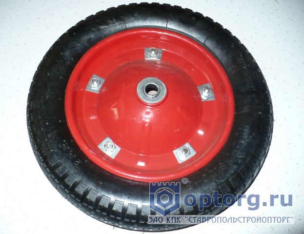 Колесо к тачке садовой 3,25-8 с подшипн. d16мм.