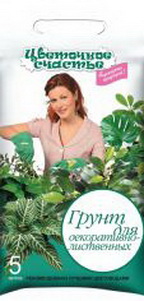 Грунт специал. ЦВЕТОЧНОЕ СЧАСТЬЕ/Декорат-лиственные 5л. Ф