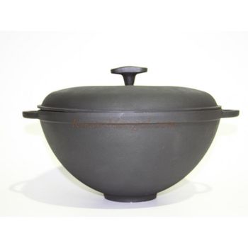 Казан чуг.  6л. с крышк. 4руч. KV6 Укр