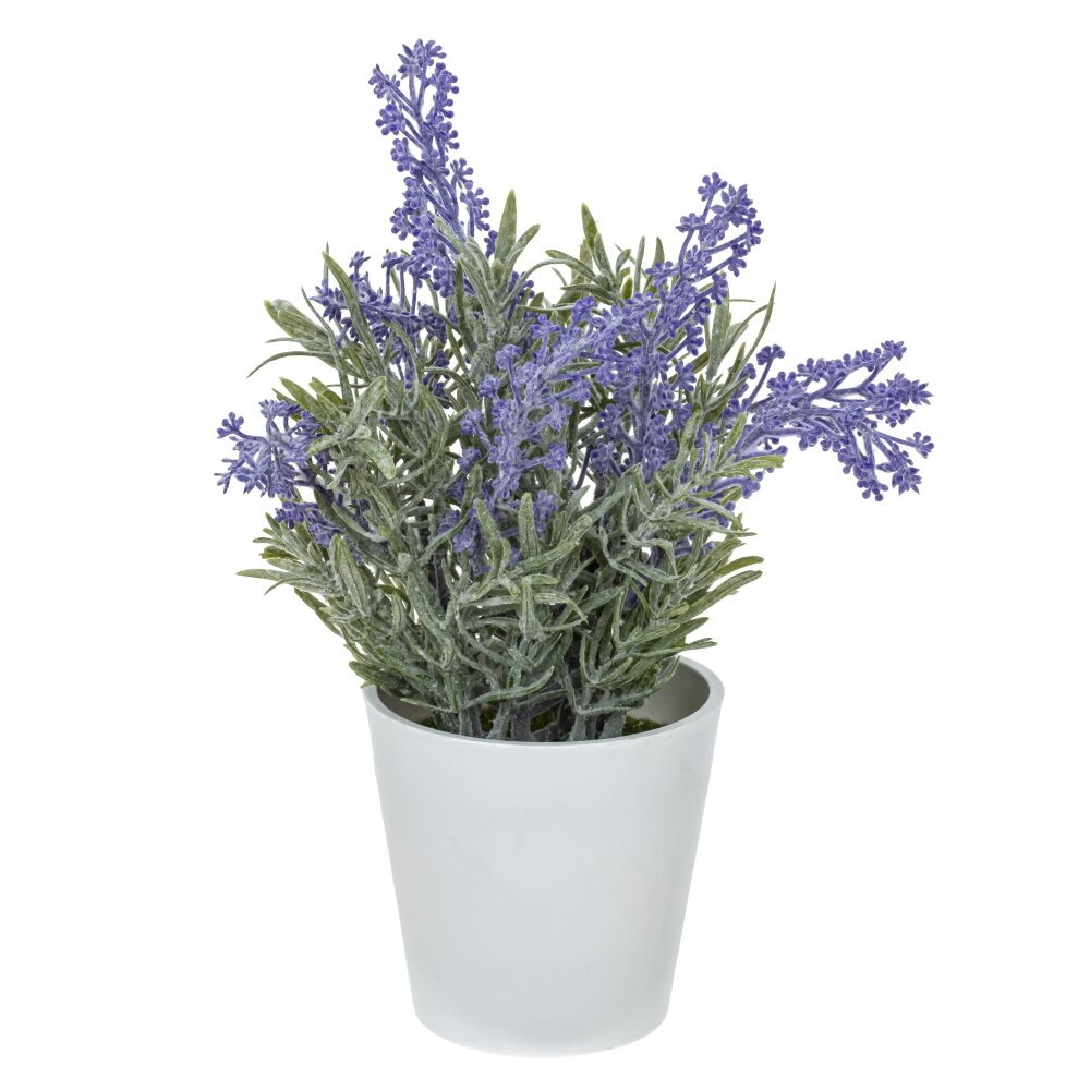 Цветок искусственный 814055 "Лаванда" в горшке h=26см. (Р)
