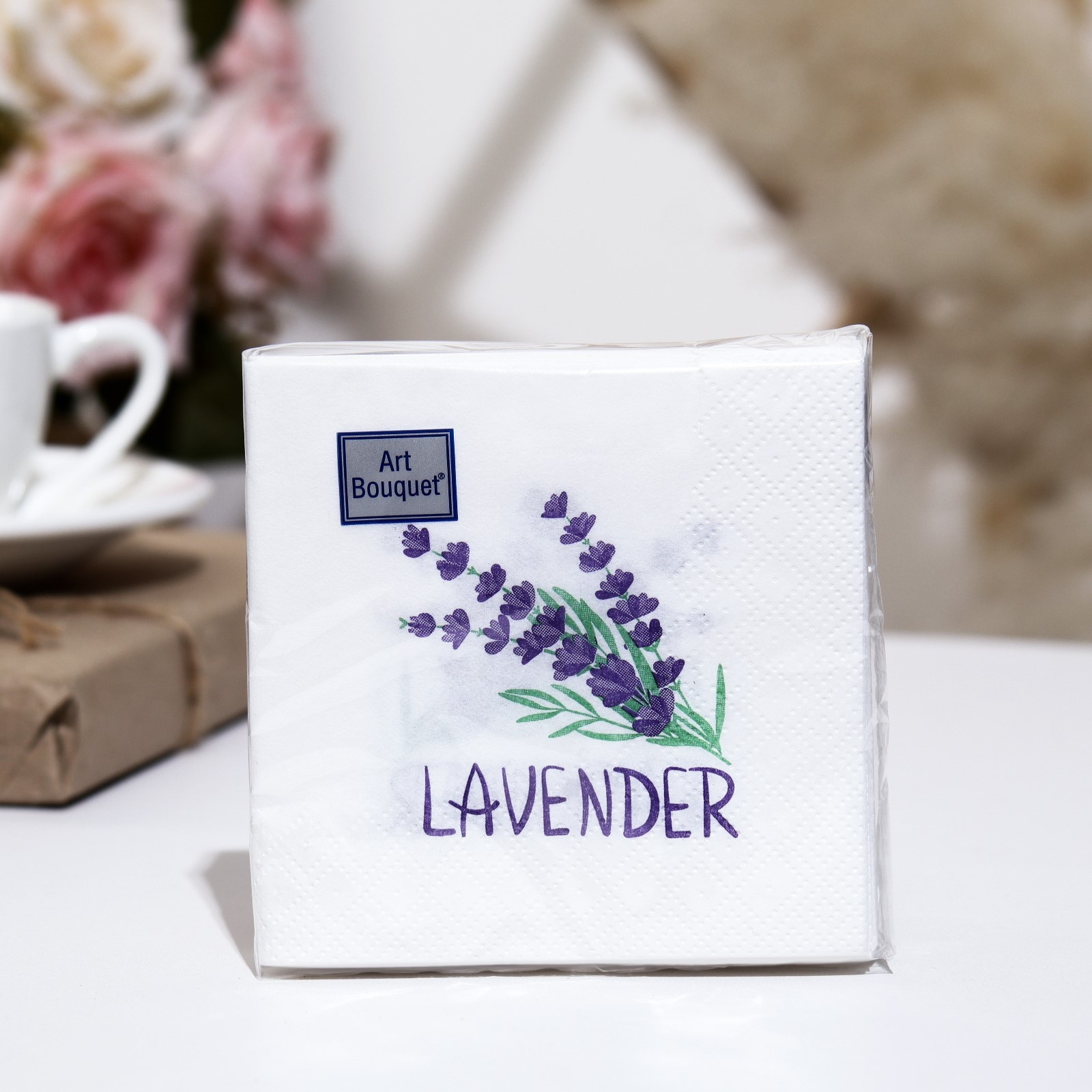 Салфетки бумажные 2сл. Art Bouguet 42530 (20*20см.) 30шт. "Лаванда" РБ
