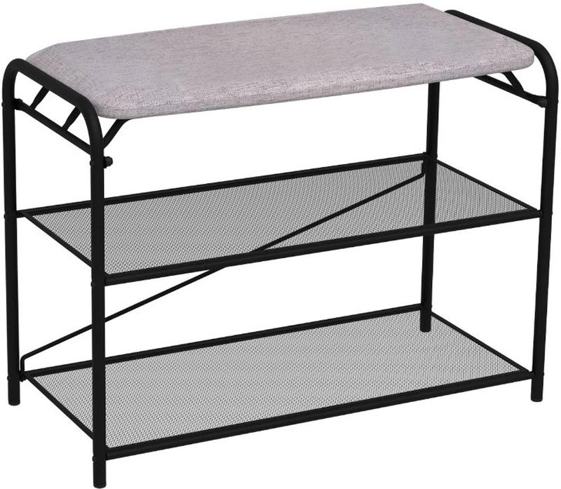 Этажерка д/обуви 2ярусн. "Гранада 23" с сиденьем ПДОГ23С/ПДОГ23СНБК  Б (650*300*500мм.) (Белый) (ЗМИ