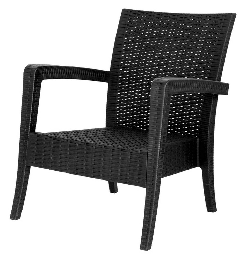 Кресло-диван "RATTAN" Ola Dom 1804 (антрацит) (А-П)