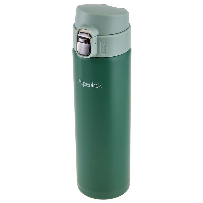 Термокружка нерж. DELTA АК-04827А 480 мл вакуумная (зеленый)