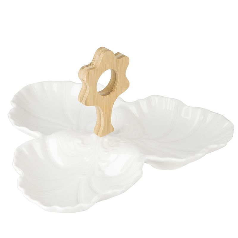 Менажница 0380037 "Naturel" 3-х секц. 28*28*15см (подар.уп.) ЕНС