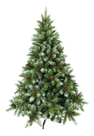 Ель "ICE TIFFANY" 2,2м. 1020722 заснеженная с шишками и ягодами