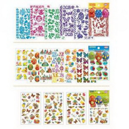 Набор наклеек "Переводные картинки" НК39167 многоразовые (40шт.)