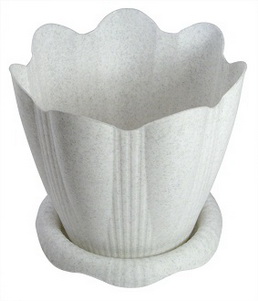 Горшок д/цв. "Эдельвейс" 5,3л. d240мм. (мрамор) с подд. С193М Мар.