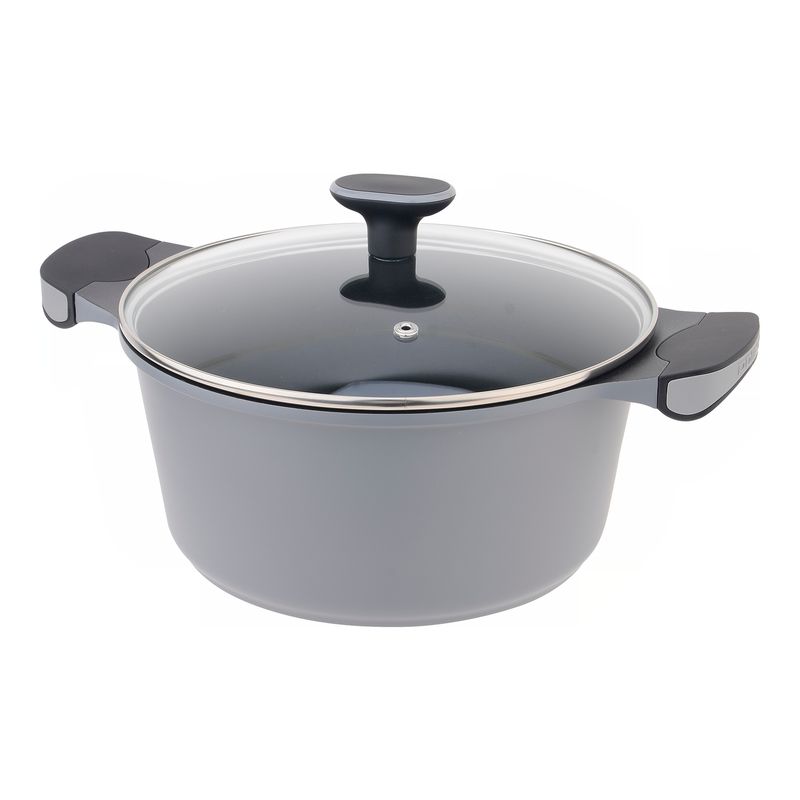 Кастрюля Stein-24C 4,3л. (лит.ал. а/пр. покр.ст/кр.) POLARIS