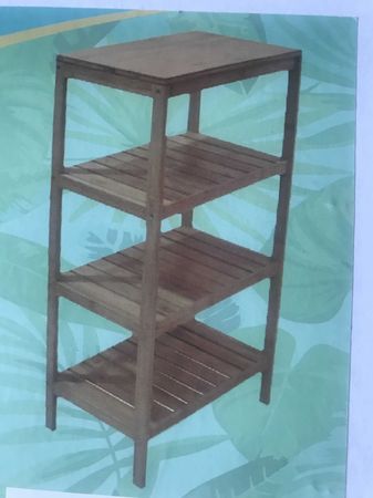 Этажерка 4-х секц. КТ-ЭО-03 №3 (бамбук)450*300*875мм