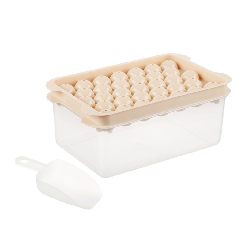 Форма д/льда силикон. 856-205 с контейнером 18*11,5*8см (33 ячейки) + совок Гала